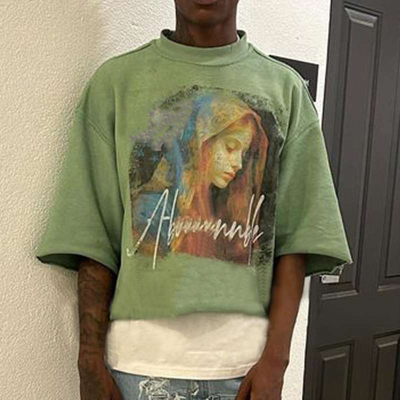 Wholesale Custom Mens Knitted Shirts cropped t Shirts supplier