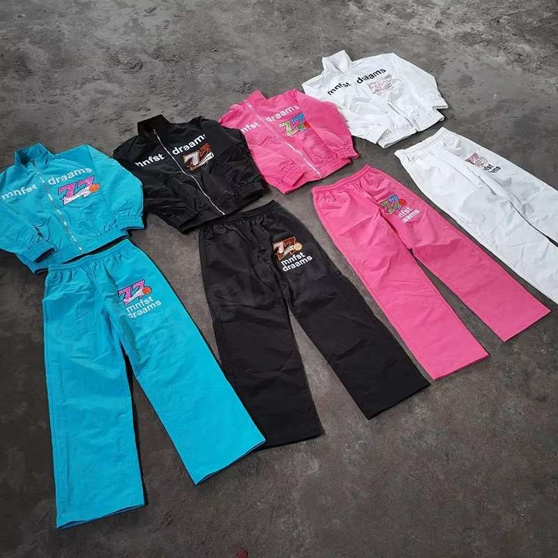 Custom Nylon Jacket and Pants Joggers Windbreaker Sweatsuit Tracksuit